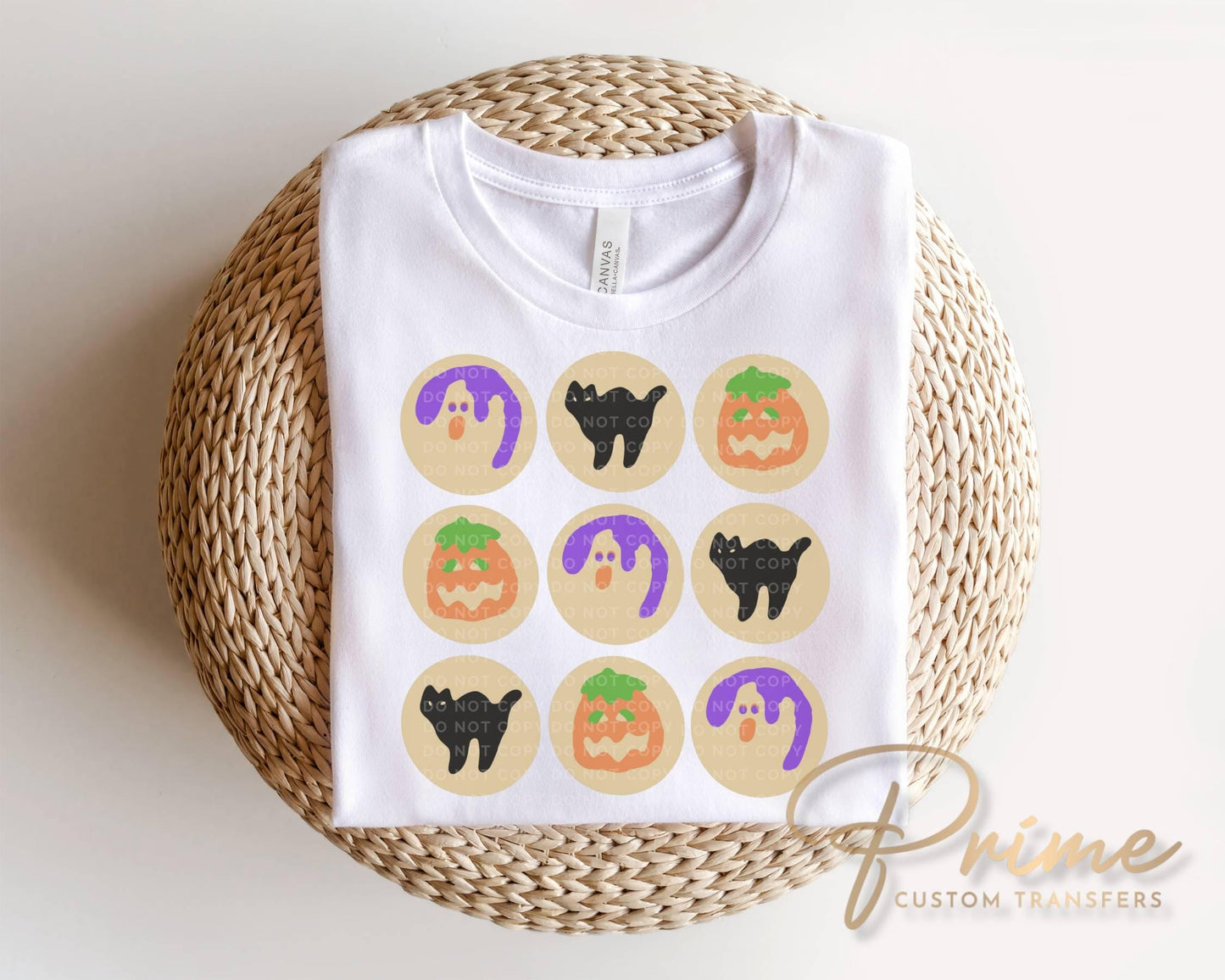 Halloween Sugar Cookie DTF Transfer, Ready to Press, Trendy Fall Tshirt Design