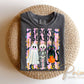Preppy Spooky Season DTF Transfer, Ready to Press, Striped Halloween Tshirt Design