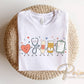 Nurse Doodle Characters DTF Transfer, Ready to Press, Nursing Tshirt Design