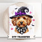 Halloween Goldendoodle DTF Transfer, Ready to Press, Fall Tshirt Design