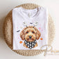 Halloween Goldendoodle DTF Transfer, Ready to Press, Fall Tshirt Design