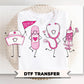 Nurse Doodle Characters DTF Transfer, Ready to Press, LVN Tshirt Design