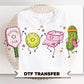 Pickleball Doodle Characters DTF Transfer, Ready to Press, Sport T-shirt Design