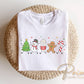 Christmas Doodle DTF Transfer, Ready to Press, Holiday Tshirt Design