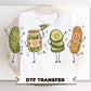 Happy Pickle Doodles DTF Transfer, Ready to Press, Funny T-shirt Design