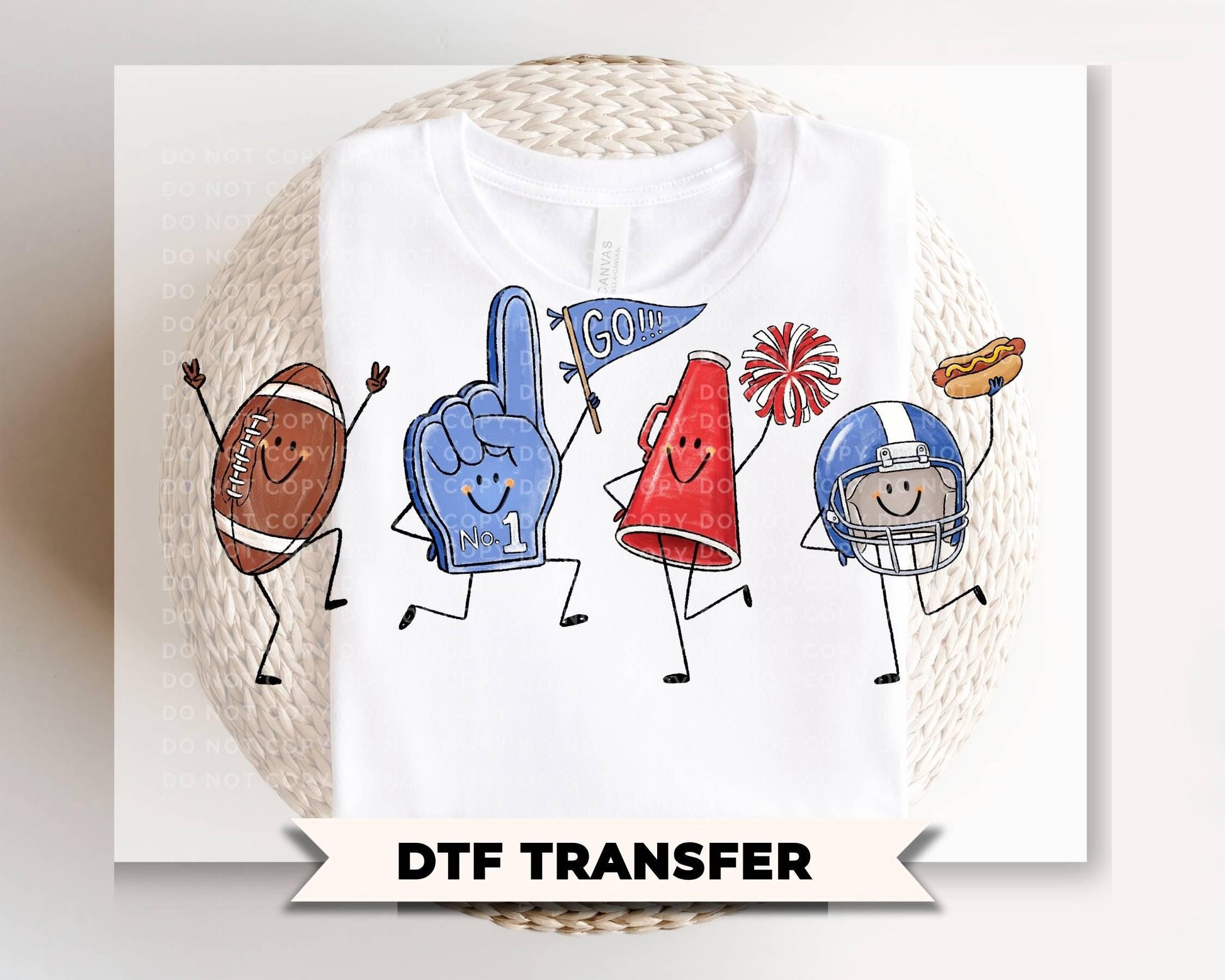 Football Doodles, Ready to Press, Game Day Tshirt Design