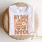 Hey There Pumpkin Striped Fall DTF Transfer, Ready to Press, Halloween Tshirt Design