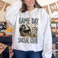 Football Game Day Social Club DTF Transfer, Ready to Press, Sport Mom Tshirt Design