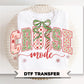Coquette Cruise Mode DTF Transfer, Ready to Press, Christmas Cruise Tshirt Design
