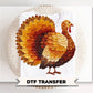 Brushstroke Turkey DTF Transfer, Ready to Press, Thanksgiving Tshirt Design