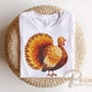 Brushstroke Turkey DTF Transfer, Ready to Press, Thanksgiving Tshirt Design