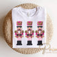 Faux Latch Hook Nutcracker DTF Transfer, Ready to Press, Christmas Tshirt Design