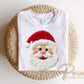 Faux Latch Hook Santa Claus DTF Transfer, Ready to Press, Christmas Tshirt Design