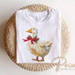 Brushstroke Christmas Goose DTF Transfer, Ready to Press, Hand Painted Tshirt Design