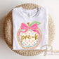 Pre-K Preppy Back to School DTF Transfer, Ready to Press, Coquette First Day of School Tshirt Design