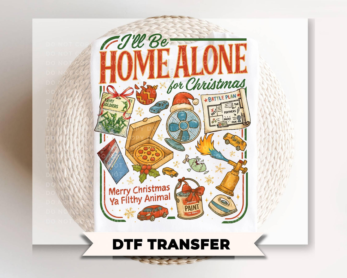 Funny Christmas DTF Transfer, Ready to Press, Christmas Movie Tshirt Design
