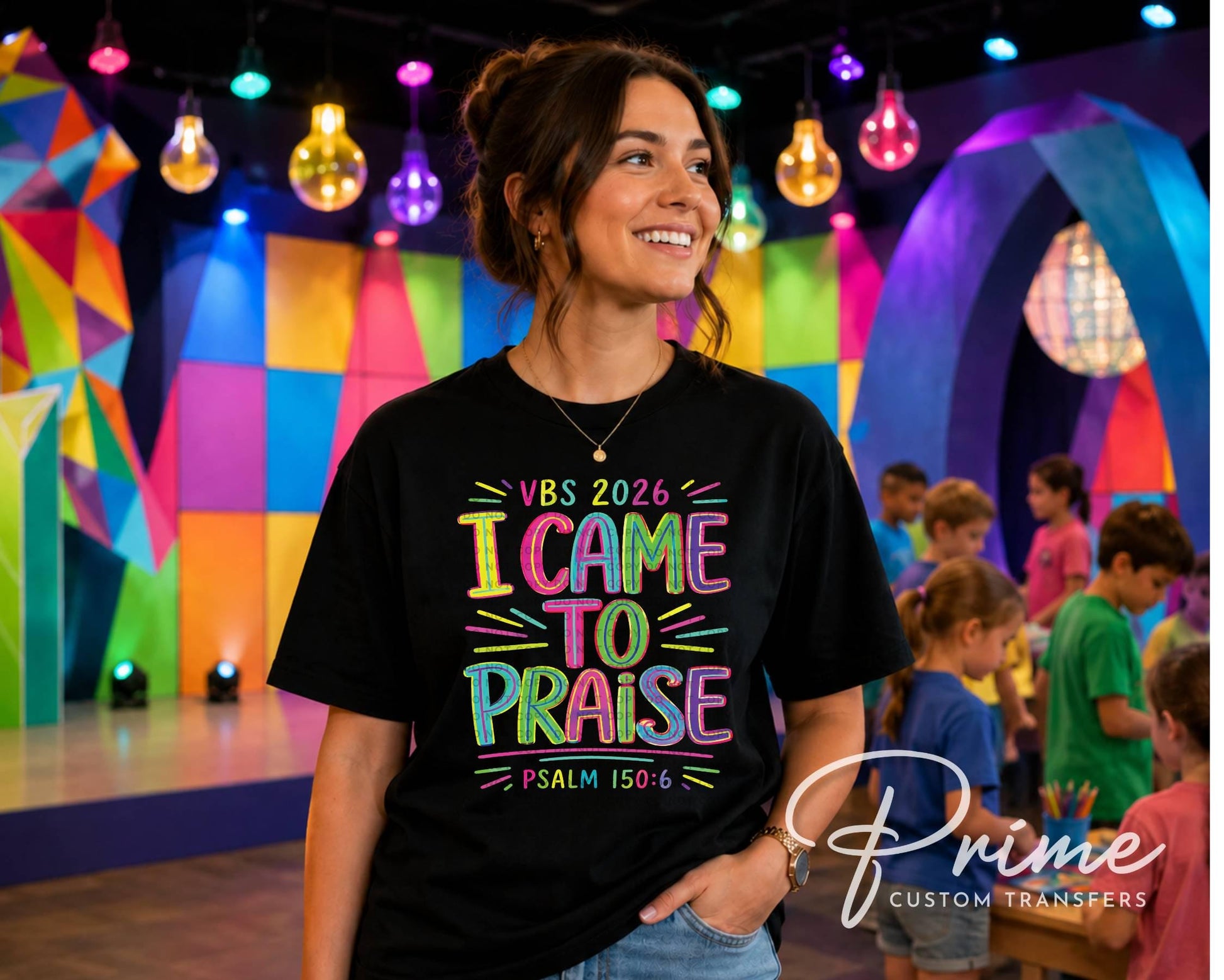 VBS I Came to Praise DTF Transfer, Ready to Press, Christian Worship Leader Tshirt Design