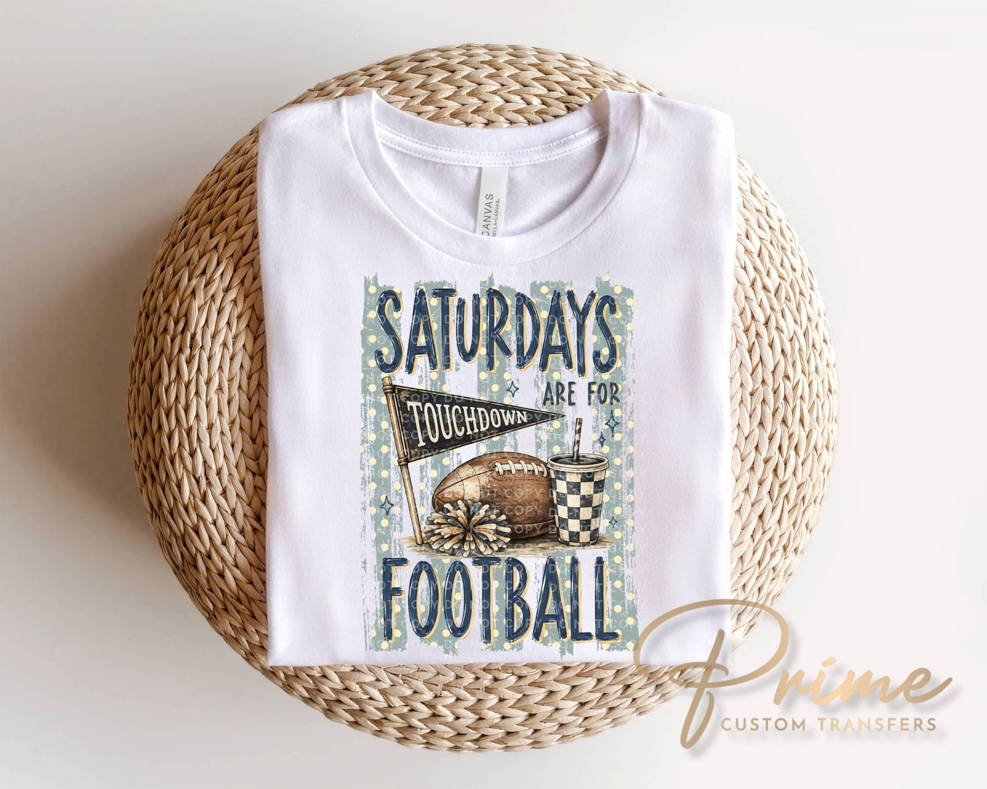 Saturdays Are For Football Game Day DTF Transfer, Ready to Press, Sport Tshirt Design