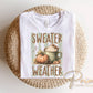 Sweater Weather DTF Transfer, Ready to Press, Coffee Lover Tshirt Design