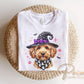 Halloween Goldendoodle DTF Transfer, Ready to Press, Fall Tshirt Design