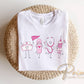 Nurse Doodle Characters DTF Transfer, Ready to Press, LVN Tshirt Design