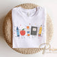 Back to School DTF Transfer, Ready to Press, Doodle Characters, Teacher Tshirt Design
