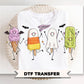 Summerween Doodles DTF Transfer, Ready to Press, Funny Halloween Tshirt Design