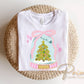 Whimsical Snow Globe DTF Transfer, Ready to Press, Christmas Tshirt Design