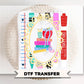 Teacher Supplies Doodles DTF Transfer, Ready to Press, Trendy Teacher, Teach, Coquette, Doodle, Heat Transfer, School Supplies