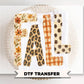 Brushstroke Fall DTF Transfer, Ready to Press, Halloween T-shirt Design