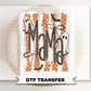 Striped Spooky Mama DTF Transfer, Ready to Press, Trendy Halloween Tshirt Design
