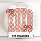 Coquette Checkered XOXO DTF Transfer, Ready to Press, Valentine's Day T-shirt Design