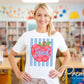 Striped Sped Teacher Apple DTF Transfer, Ready to Press, Back to School, First Day of School Tshirt Design, Teacher Appreciation
