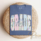 Back to School First Grade DTF Transfer, Ready to Press, Striped Floral Coquette, First Day of School Tshirt Design