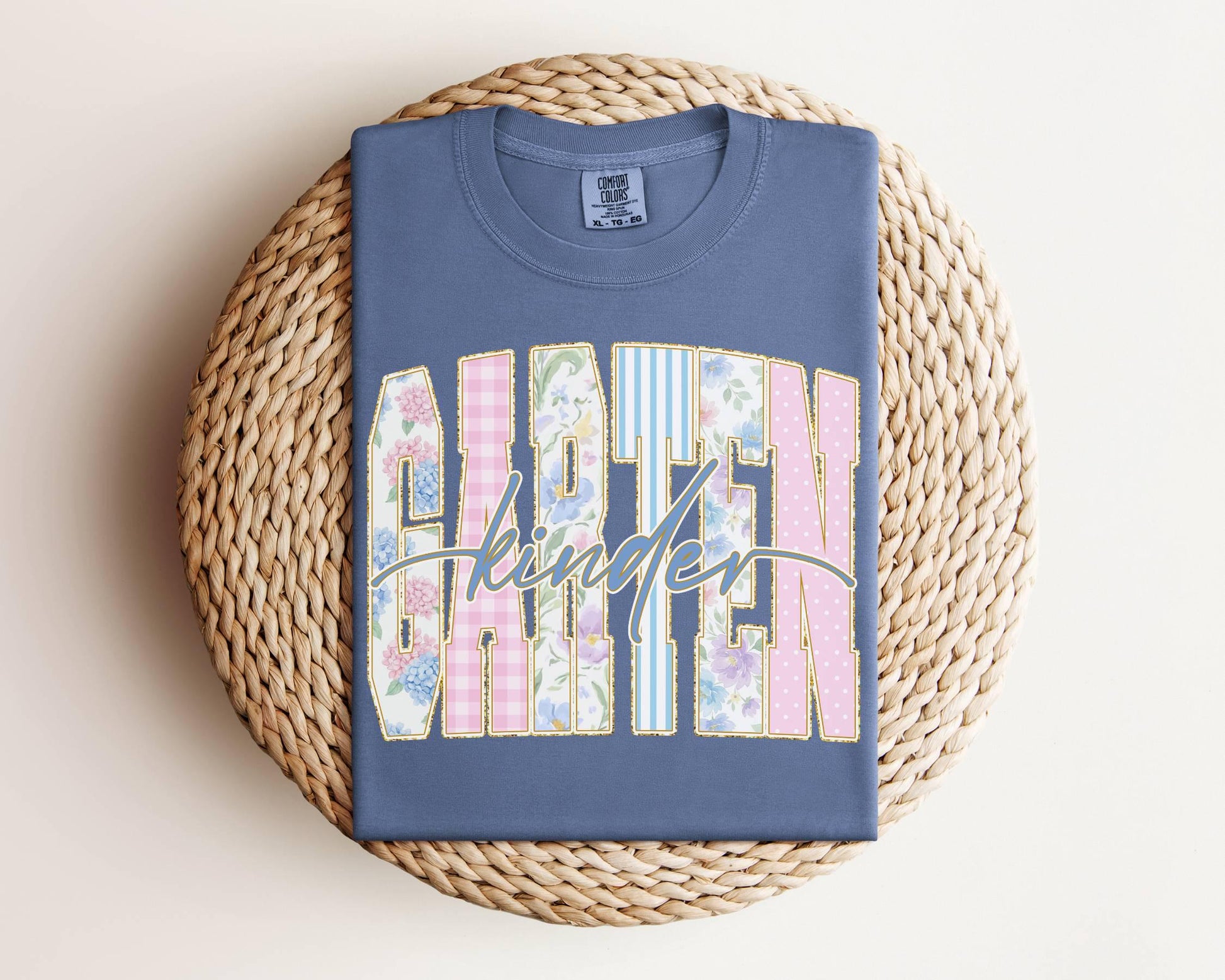 Back to School Grades DTF Transfer, Ready to Press, Coquette Preppy Floral First Day of School Tshirt Design, Pre-K Kindergarten - Fifth
