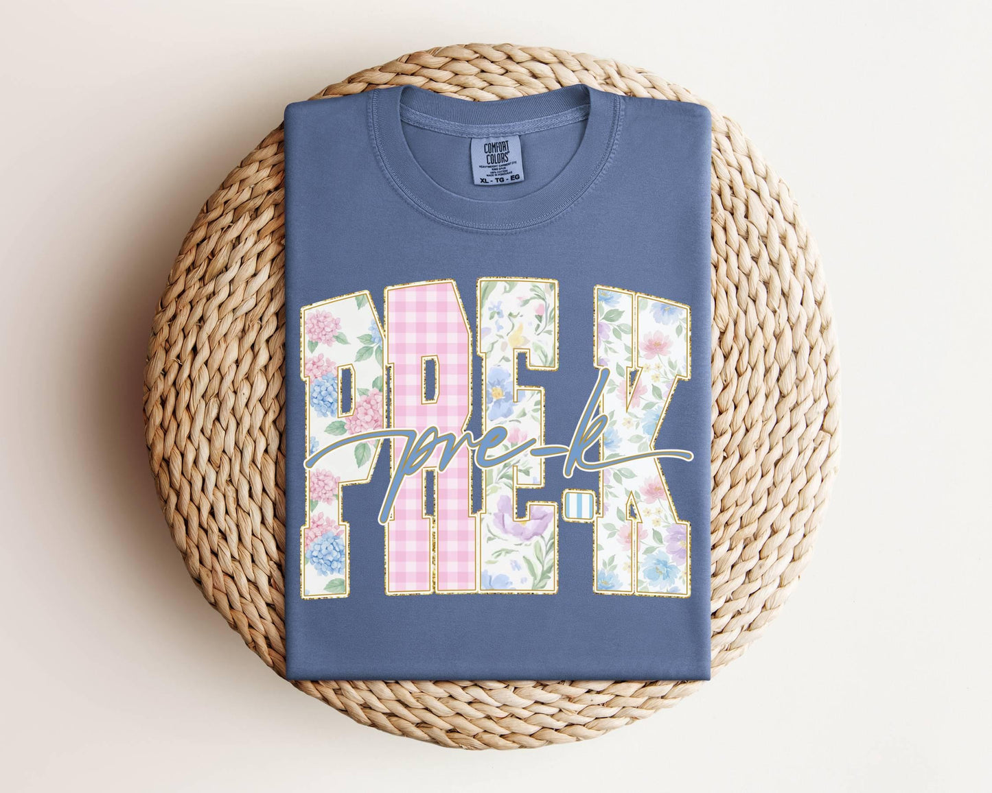 Back to School Grades DTF Transfer, Ready to Press, Coquette Preppy Floral First Day of School Tshirt Design, Pre-K Kindergarten - Fifth