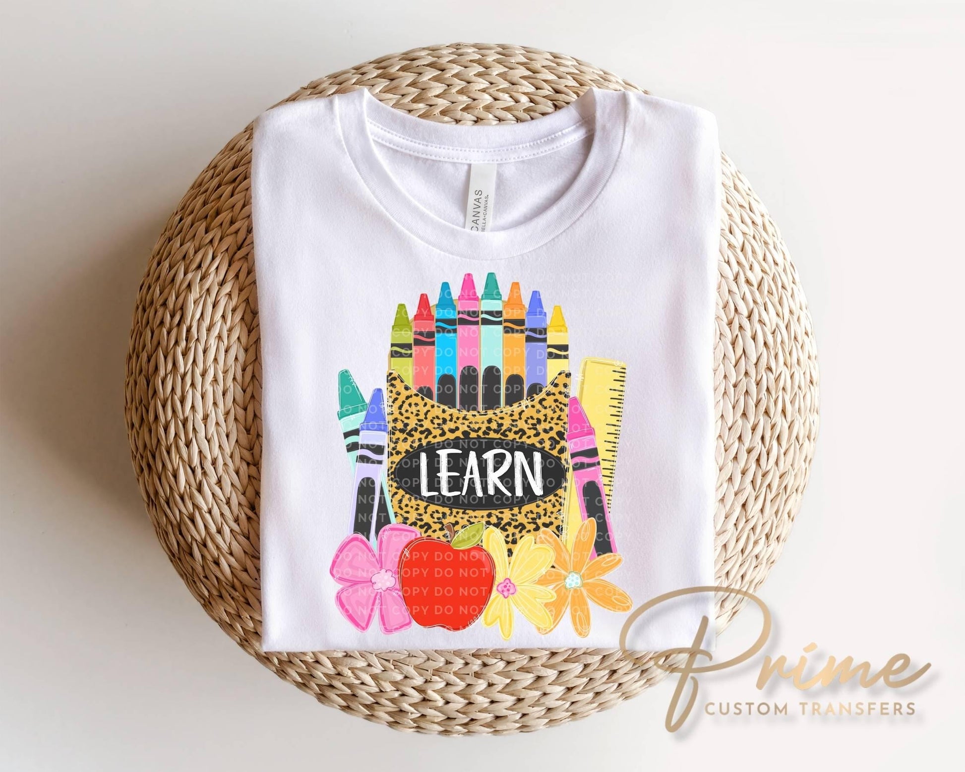 Back To School Pencil DTF Transfer, Ready to press, Teacher Tshirt Transfers