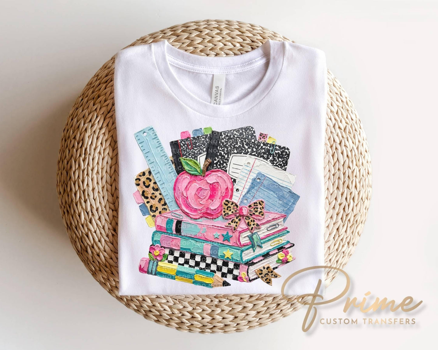 Retro School DTF Transfer, Ready to press, Back to School, Coquette Teacher Tshirt Design