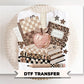 Coquette Back to School DTF Transfer, Ready to press, Brushstroke Teacher Tshirt Design
