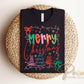 Preppy Christmas Doodle DTF Transfer, Ready to Press, Coquette Merry Christmas Tshirt Design