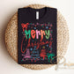 Preppy Christmas Doodle DTF Transfer, Ready to Press, Coquette Merry Christmas Tshirt Design