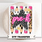 Preppy Pre-K Back To School Pencil DTF Transfer, Leopard Checkered First Day of School Tshirt Design