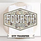 Camo Back To School Fourth Grade DTF Transfer, First Day Of School Tshirt Design