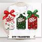Coquette Christmas Soda Cans DTF Transfer, Ready to Press, Holiday Tshirt Design