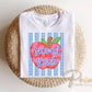Striped Apple Second Grade DTF Transfer, Ready to Press, First Day of School Tshirt Design