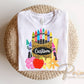 Personalized Back To School DTF Transfer, Ready to press, Teacher Tshirt Design