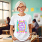 Happy First Day Of School DTF Transfer, Ready to Press, Preppy Back to School Tshirt Design