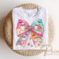 Summerween Ghost Bow DTF Transfer, Ready to Press, Beach Halloween Tshirt Design