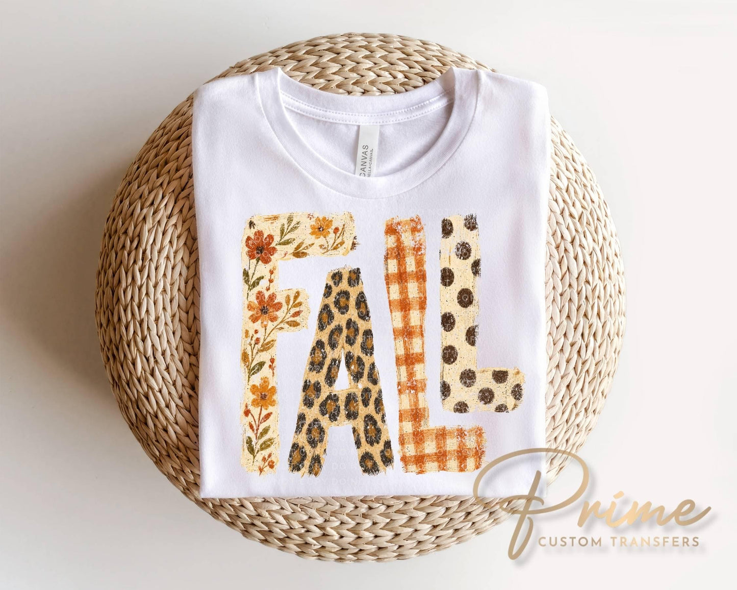 Brushstroke Fall DTF Transfer, Ready to Press, Halloween T-shirt Design