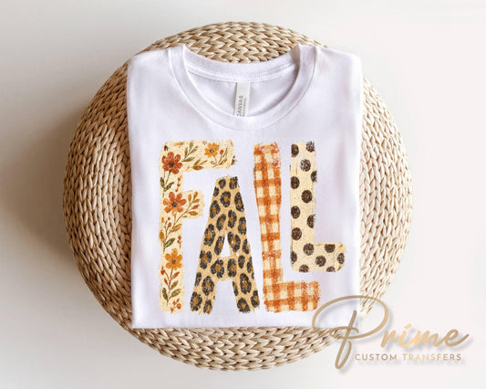 Brushstroke Fall DTF Transfer, Ready to Press, Halloween T-shirt Design